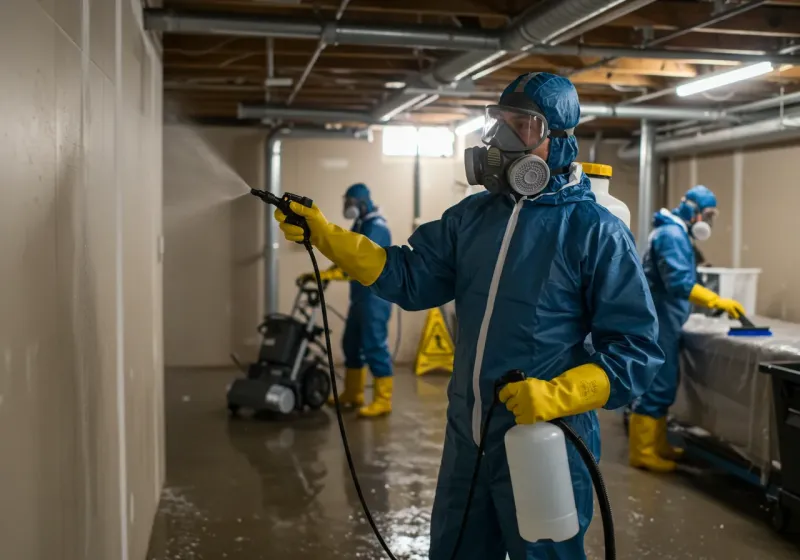Basement Sanitization and Antimicrobial Treatment process in El Reno, OK